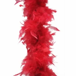 Guirlande boa plumes 15x184cm rouge - DECORIS