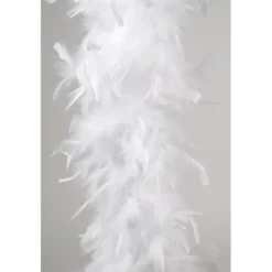 Guirlande boa plume 15x184cm blanc - DECORIS