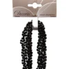 Guirlande de perles "minis diamants" noire en plastique - 270 cm