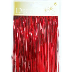 Guirlande Lametta rouge en vinyle