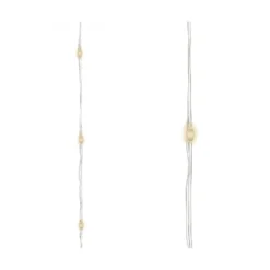 Guirlande microLED 495cm-100l blanc chaud - LUMINEO