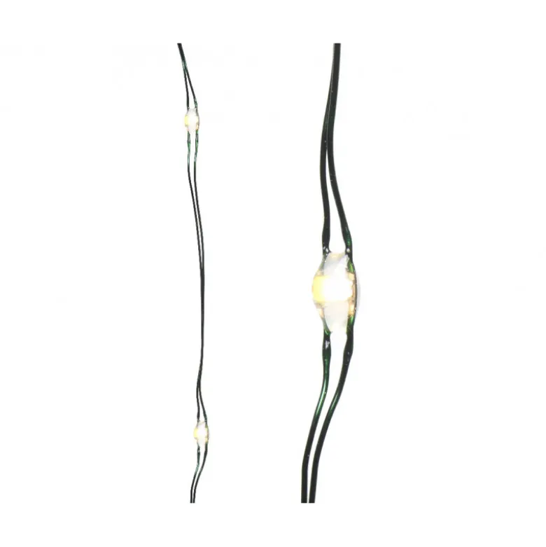 Guirlande microLED 295cm-60l blanc chaud - LUMINEO