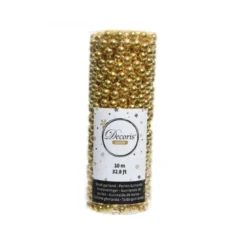 Guirlande perle 10m 0.8x10m or clair - DECORIS