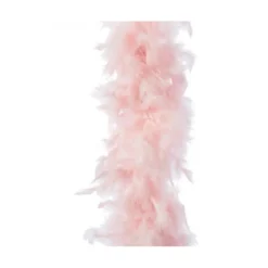 Guirlande plume boa 12x184cm rose poudré - DECORIS