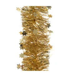 Guirlande scintillante étoiles Ø10x270cm or - DECORIS