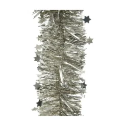Guirlande scintillante étoiles Ø10x270cm perle - DECORIS