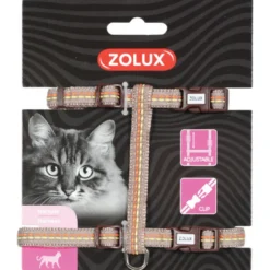 Harnais nylon tempo reglable chocolat - ZOLUX