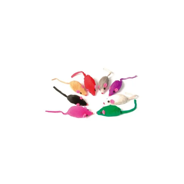 Jouet chat 8 souris fourrure - ZOLUX