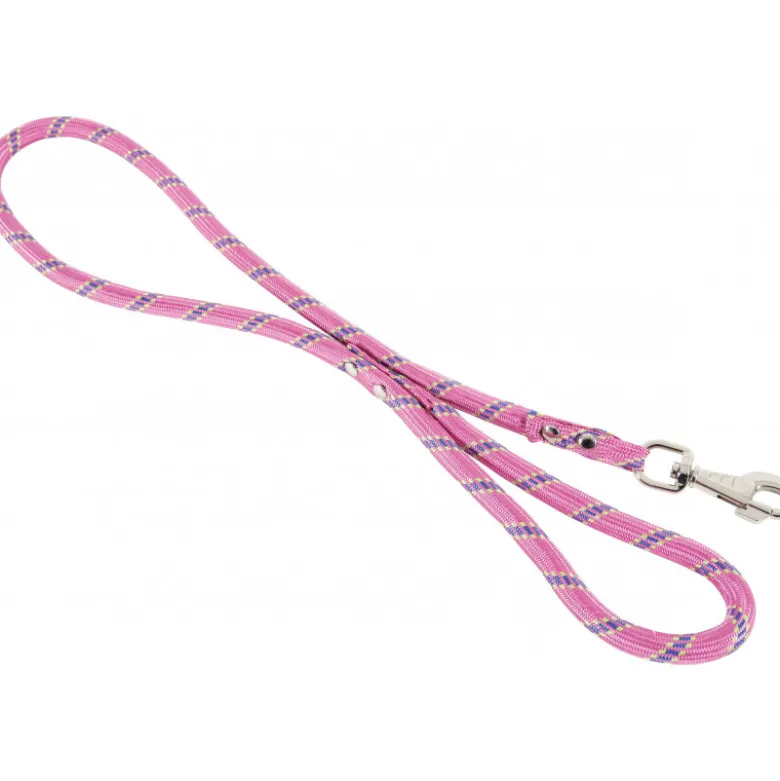 Laisse nylon corde rose - ZOLUX