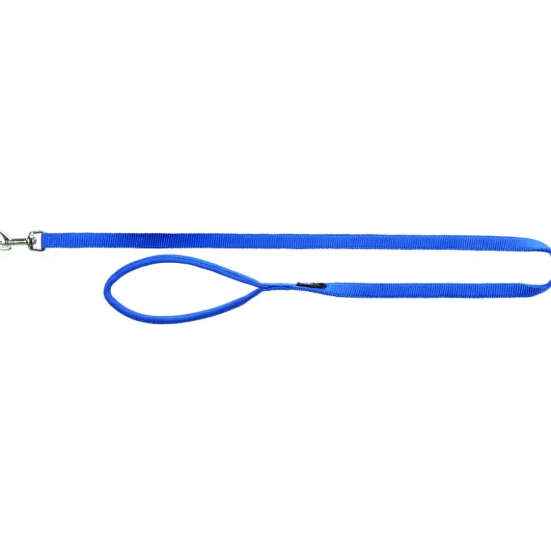Laisse Premium M–L: 1m/20mm bleu royal - TRIXIE