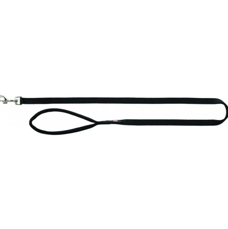 Laisse Premium M–L: 1m/20mm noir - TRIXIE