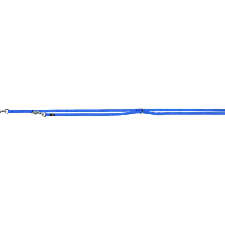 Laisse Premium réglable double XS–S: 2m/15mm ble - TRIXIE