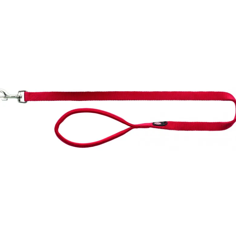 Laisse Premium XS–S: 1.20m/15mm rouge - TRIXIE