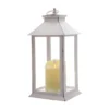 Lanterne bougie - 28 cm - blanc - LUMINEO