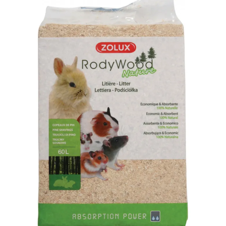 Litière rodywood nature 60l - ZOLUX