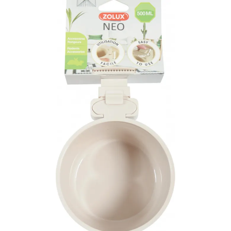 Mangeoire plast neo 500 ml beige - ZOLUX