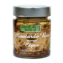 Moutarde Bio Cèpes 130g - SAVOR ET SENS