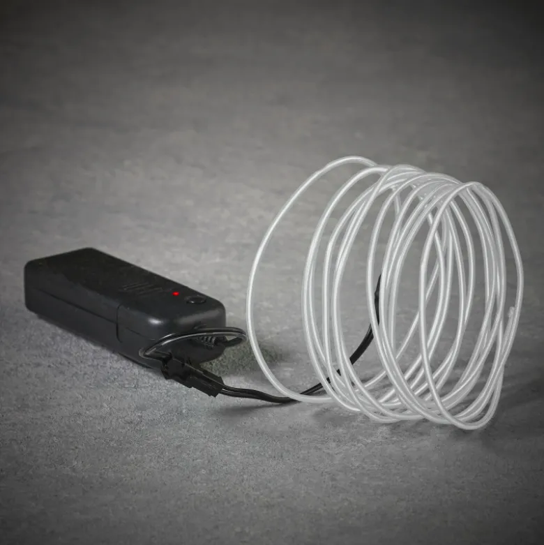 Neon light cordon LED pile 275cm blanc - EDELMAN