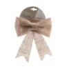 Noeud jute sur fil 2x20x24cm naturel - DECORIS