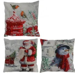 Oreiller Christmas 45x45-H8 rouge - EDELMAN