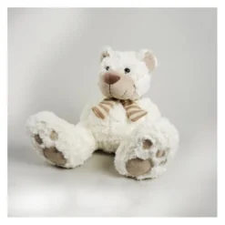 Ourson en peluche avec son écharpe - 28cm