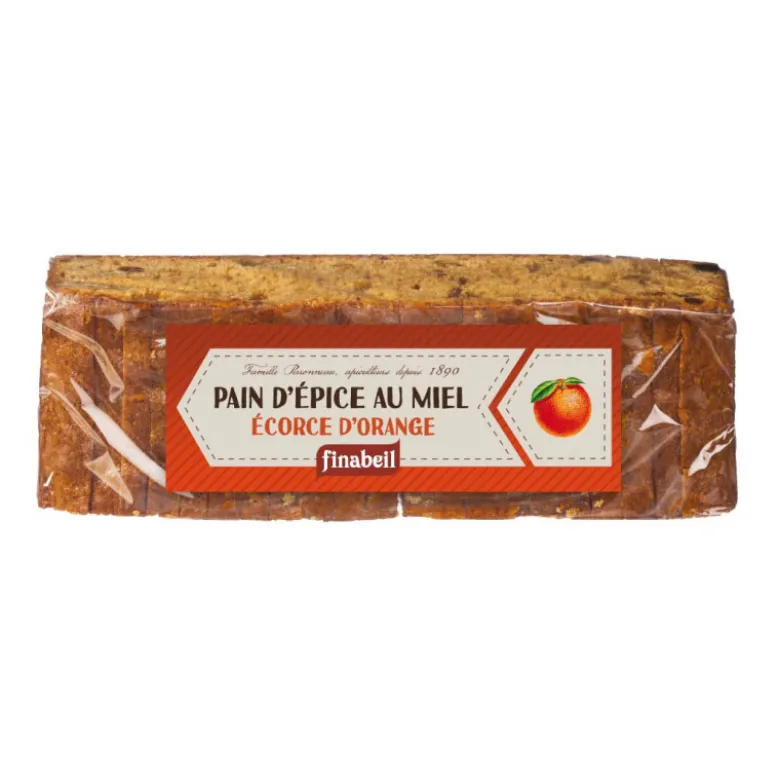 Pain d’épice tranché écorces d’orange 300g - FINABEIL