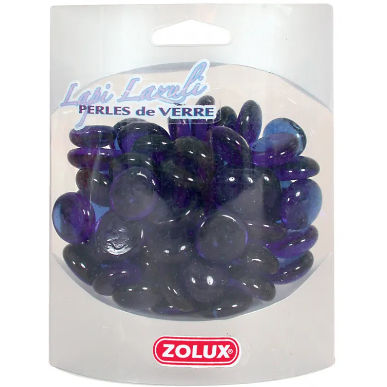 Perles de verre lapi lazuli 40 - ZOLUX