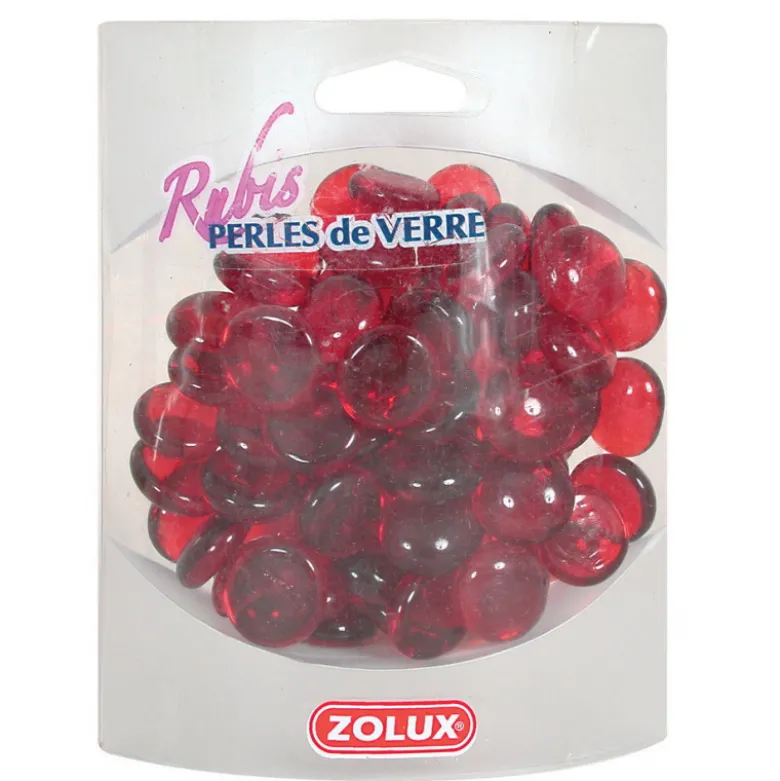 Perles de verre rubis 390g - ZOLUX