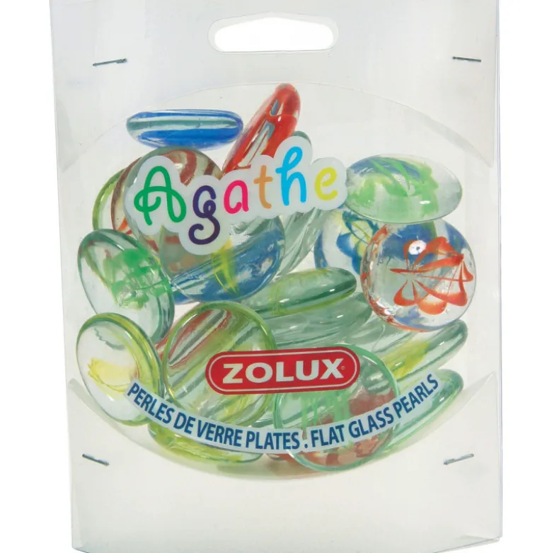 Perle verre plate agathe gm - ZOLUX