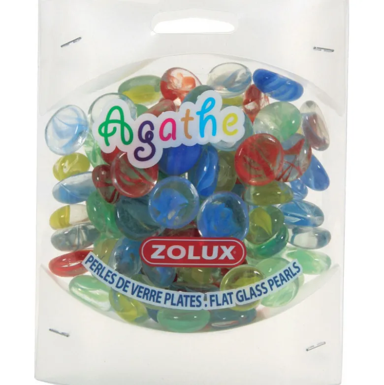 Perle verre plate agathe pm - ZOLUX