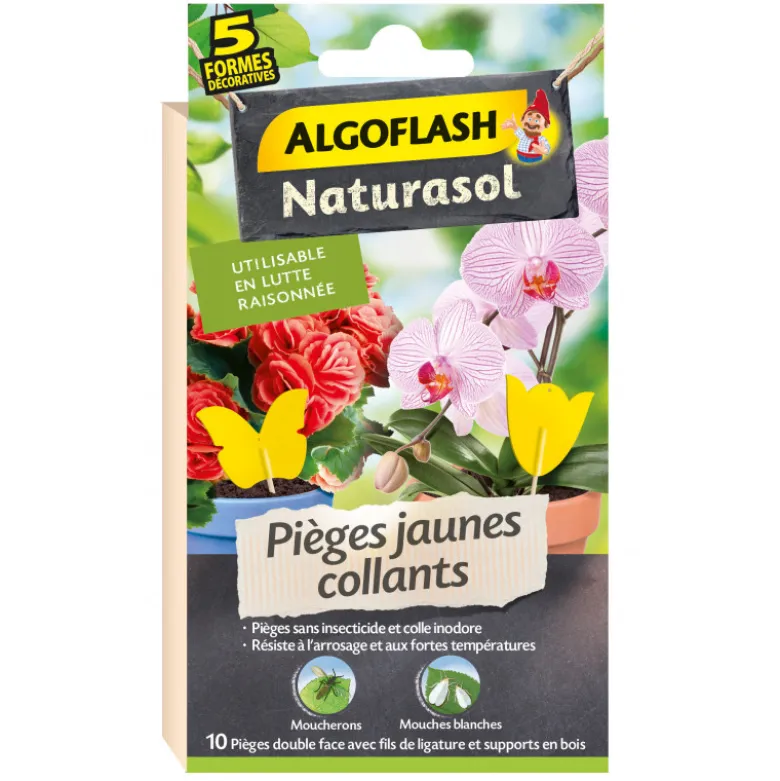 Pièges jaunes collants déco x10 - ALGOFLASH