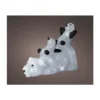 Pingouins lumineux glissant sur l'ours 31cm - LUMINEO