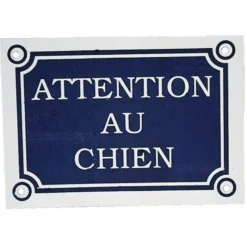 Plaque attention chien - ZOLUX