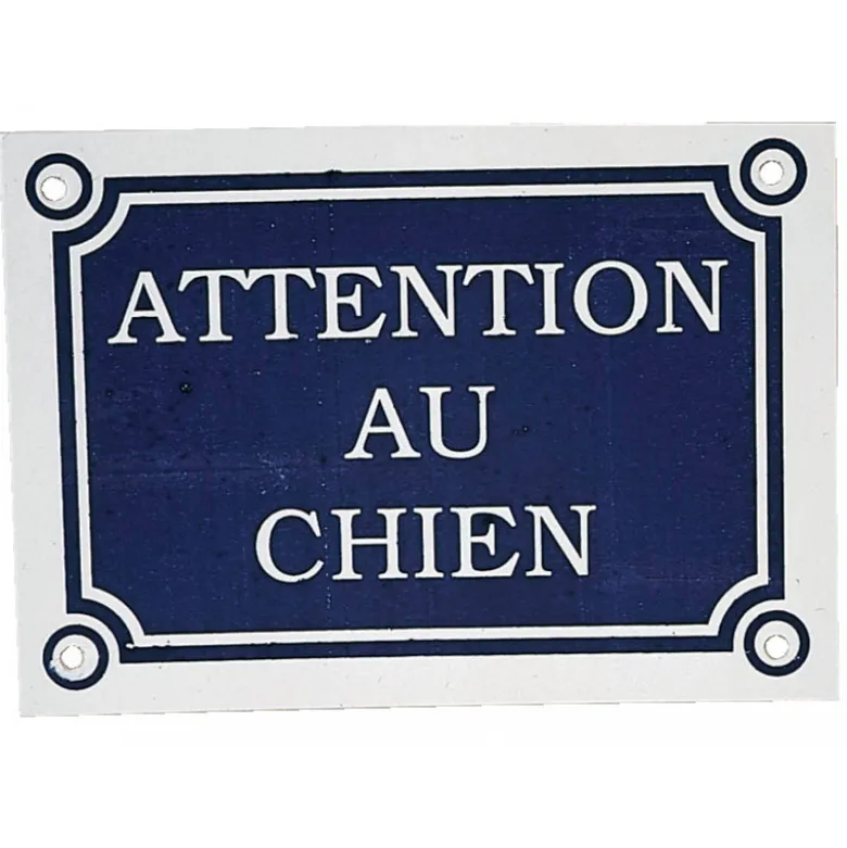 Plaque attention chien - ZOLUX