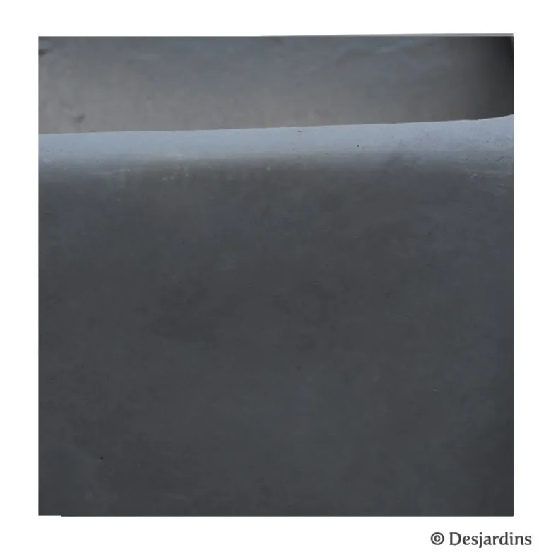 Pot carré en fibre gris anthracite - ø22 - DESJARDINS