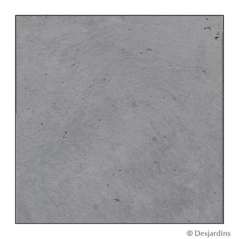 Pot carré en fibre gris clair - 61,5 cm - DESJARDINS