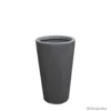 Pot conique en fibre gris anthracite - 41 cm - DESJARDINS
