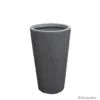 Pot conique en fibre gris anthracite - 51 cm - DESJARDINS