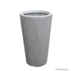 Pot conique en fibre gris clair - 61 cm - DESJARDINS
