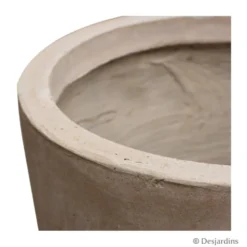 Pot conique en fibre sable - 41 cm - DESJARDINS