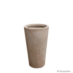 Pot conique en fibre sable - 41 cm - DESJARDINS