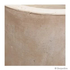 Pot conique en fibre sable - 41 cm - DESJARDINS