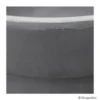 Pot rond en fibre gris anthracite - 40 cm - DESJARDINS