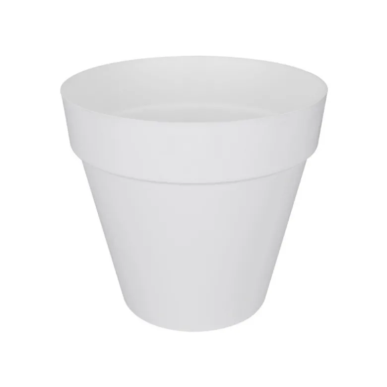 Pot rond loft urban roues ø40-h35 blanc - ELHO