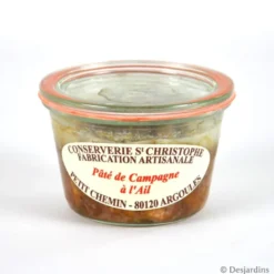 Pâté de campagne à l'ail - 270g