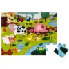 Puzzle tactile - les animaux de la ferme - 20 Pc - JANOD