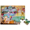 Puzzle tactile - une journée au zoo - 20Pcs - JANOD