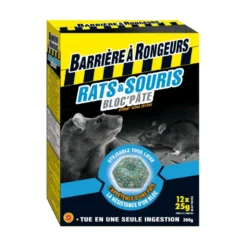 Rats&souris bloc'pâte appât étui 300g - BARRIERE A RONGEURS