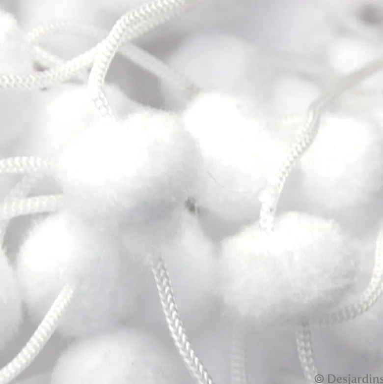 Rideau de flocons de neige 90x2m blanc - DECORIS