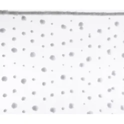 Rideau flocon 90x200x3cm blanc - DECORIS